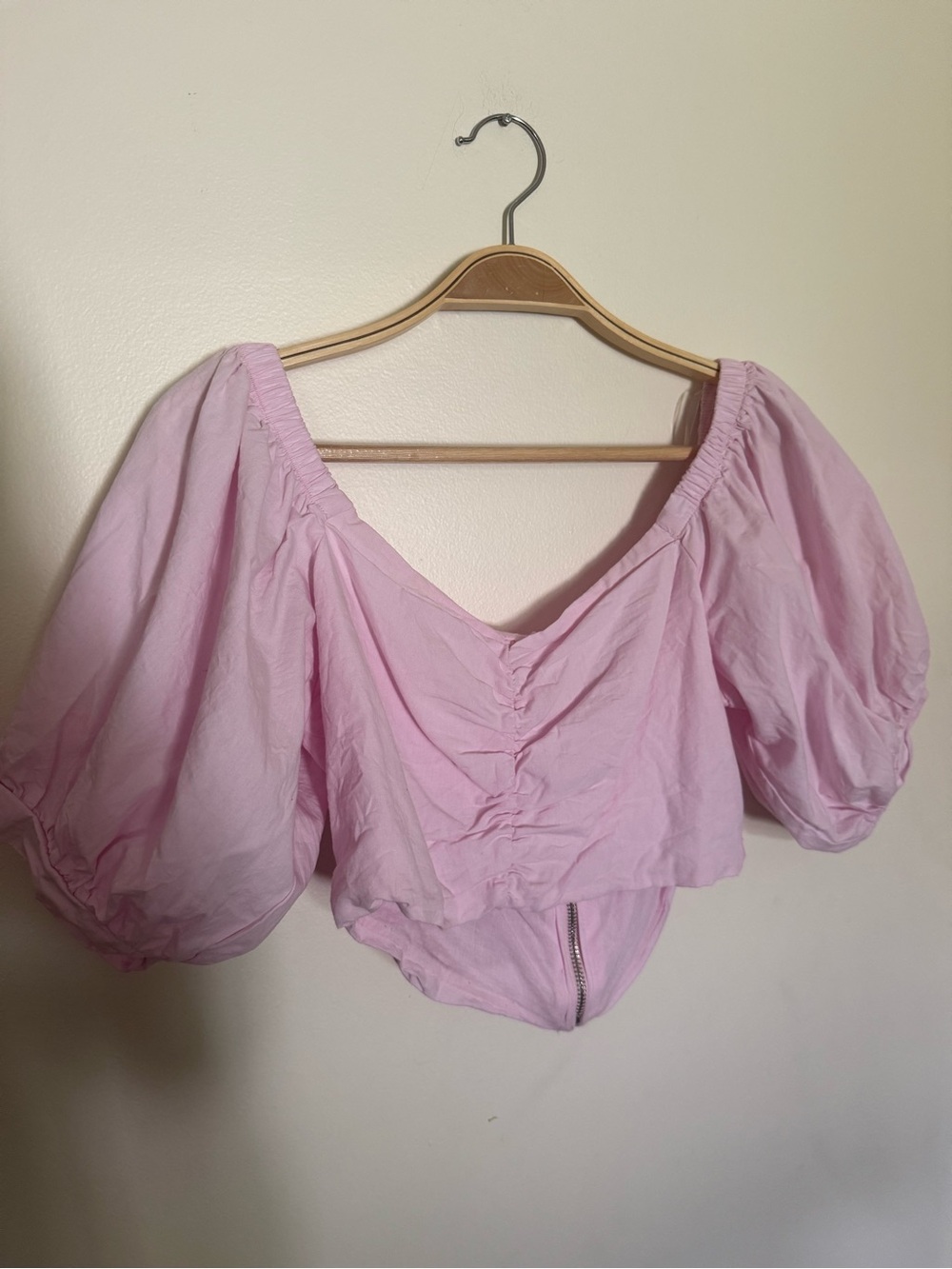 HYFVE Pink Puff Sleeve Top